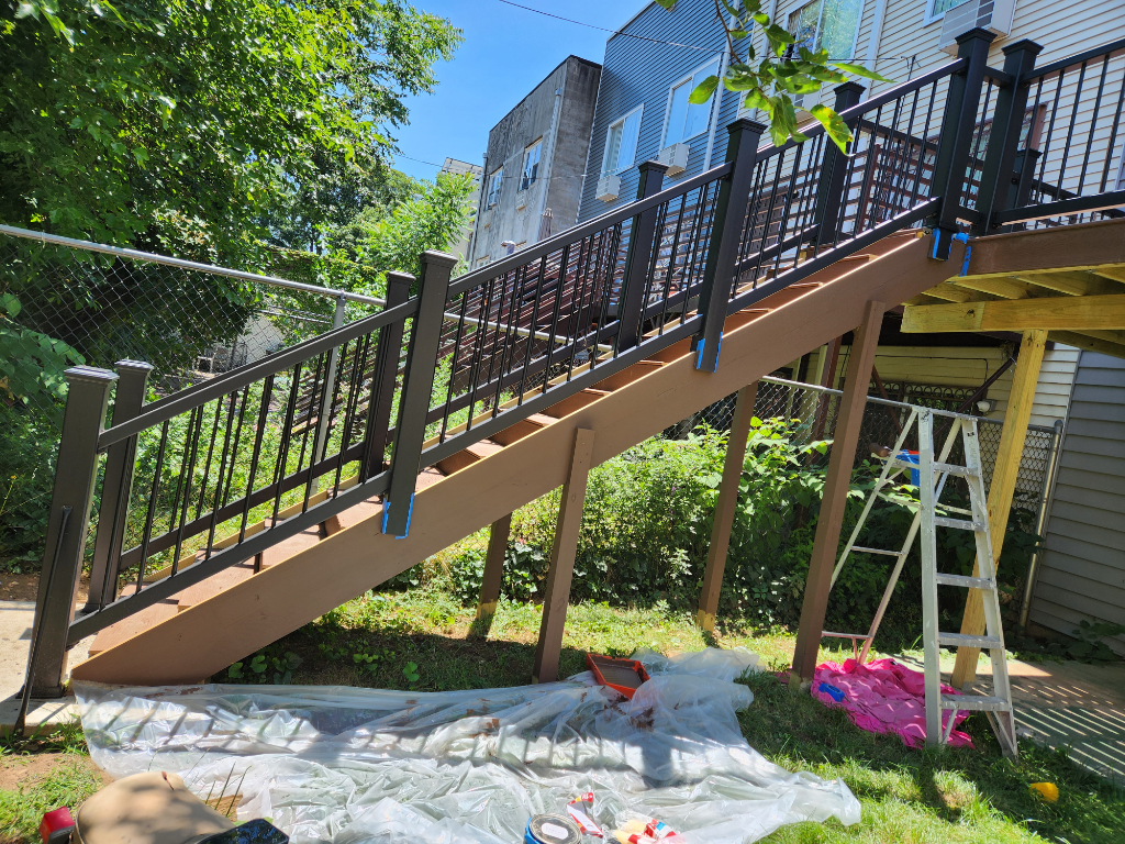 Deck Staining Process NYC