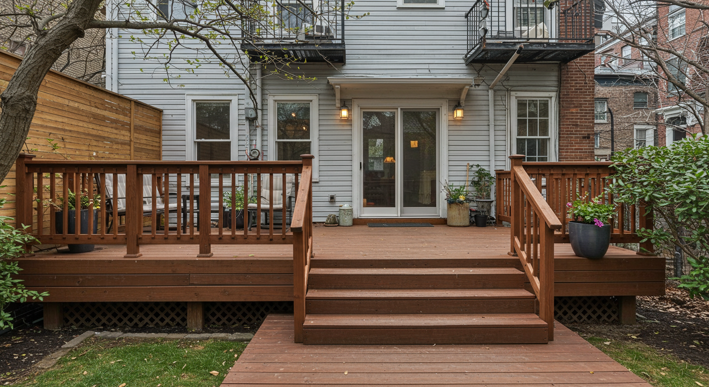 NYC Backyard Deck Construction