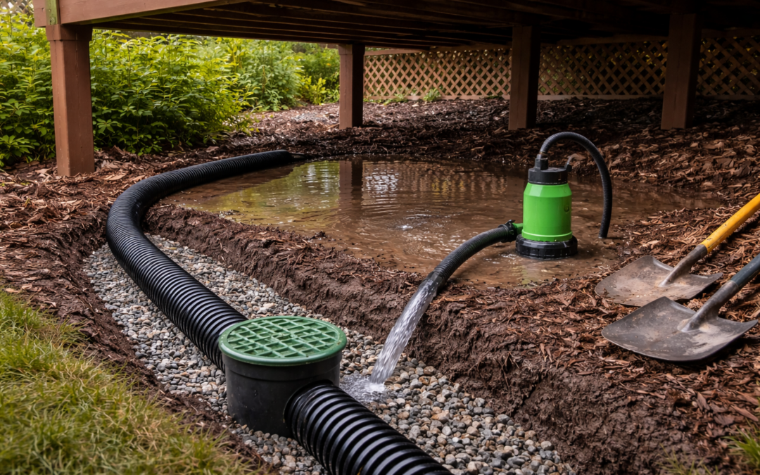 How to Deal with Standing Water Under a Raised Deck