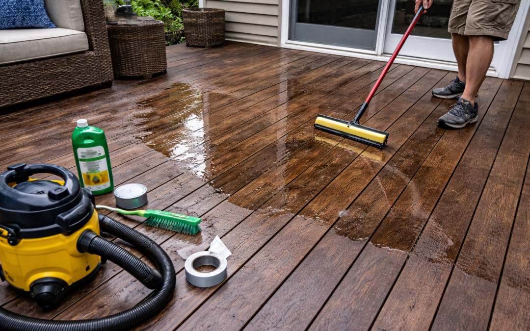 How to Stop Water from Pooling on Your Deck