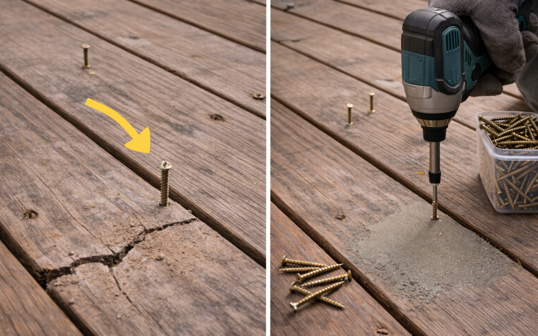 Why Your Deck Screws Keep Popping Up and How to Stop It