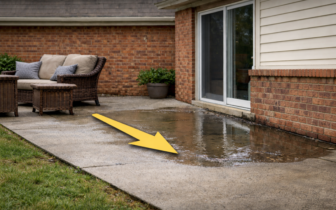 Why Your Patio Slopes Toward the House and How to Correct It