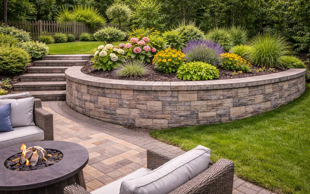 Concrete Block vs Natural Stone Retaining Walls: Which Works Best for You