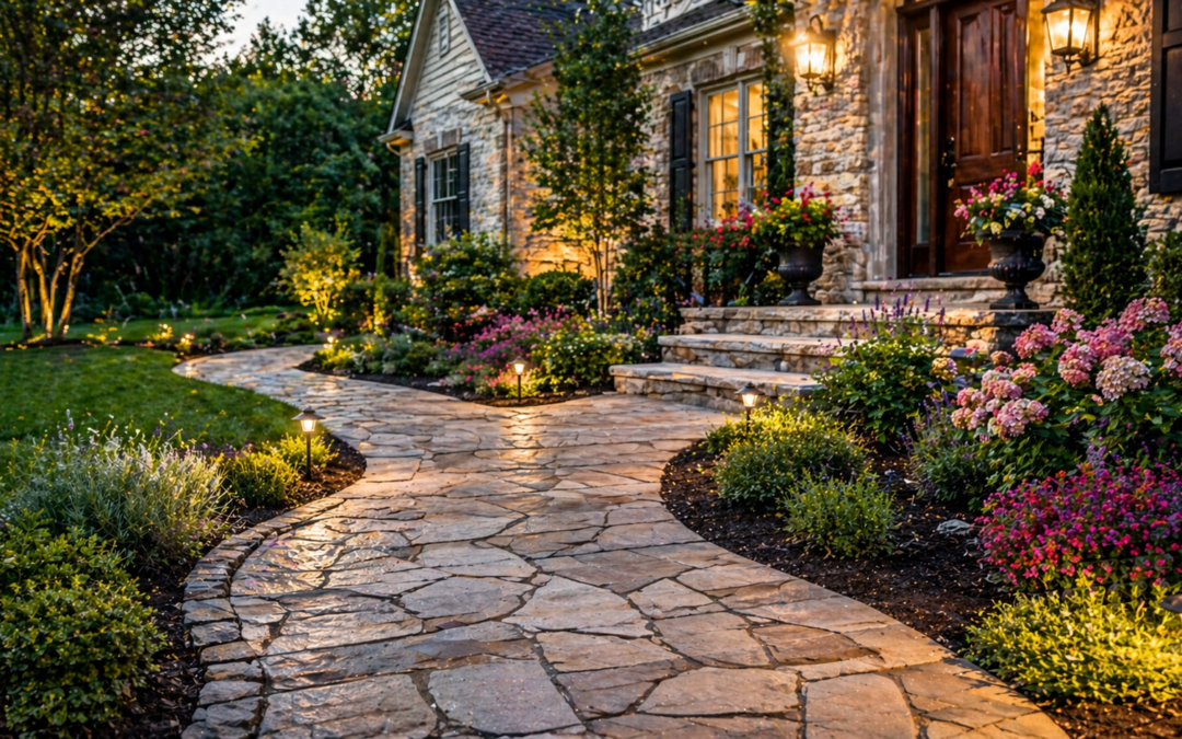 How Custom Stone Pathways Boost Curb Appeal